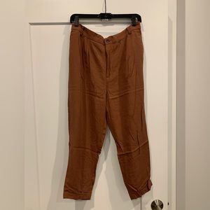 Zara trousers elastic waist size l